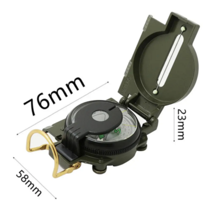 Liquid Filled Lensatic Compass within Metal Case + Metal Saber Multi-Tool - Image 2