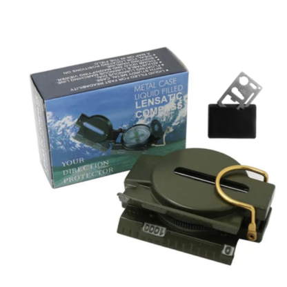 Liquid Filled Lensatic Compass within Metal Case + Metal Saber Multi-Tool - Image 4